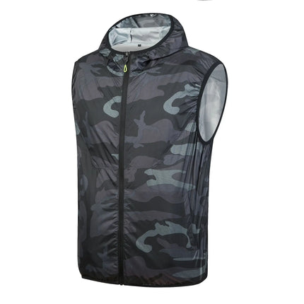 Men's Hooded Cooling Vest - Sleeveless Summer Workwear
