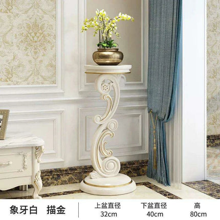 Luxurious European Gold Multi-Tier Plant Display Stand