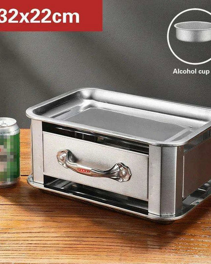 Deluxe Stainless Steel Fish Grilling Kit with Infusion Tray and Korean BBQ Features