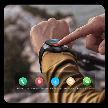 Men's Smart Watch with High-Resolution AMOLED Display and Advanced Health Tracking Features