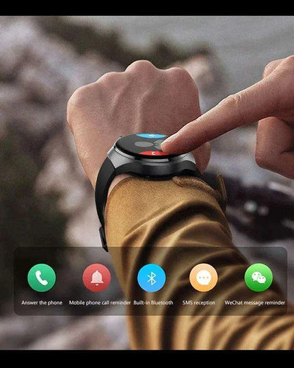 Men's Smart Watch with High-Resolution AMOLED Display and Advanced Health Tracking Features