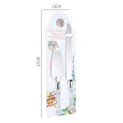 Ergonomic Stainless Steel Knife Set for Bread Cutting and Cake Decoration