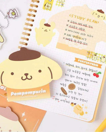 Sanrio Character Shaped Note Pad - 50 Cute Reminder Notes for Everyday Use
