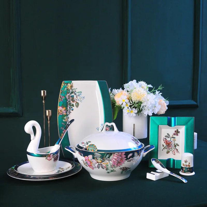 Elegant Jingdezhen Bone China Dining Set