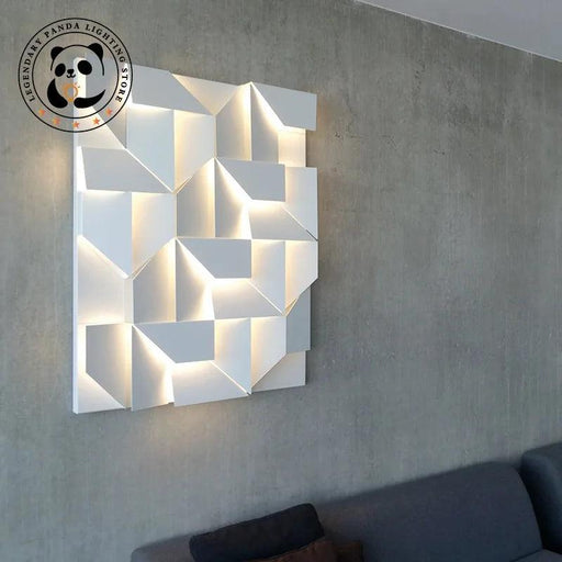 Elegant Customizable 3D Wall Sconce with Adjustable Brightness - Select Your Ideal Size