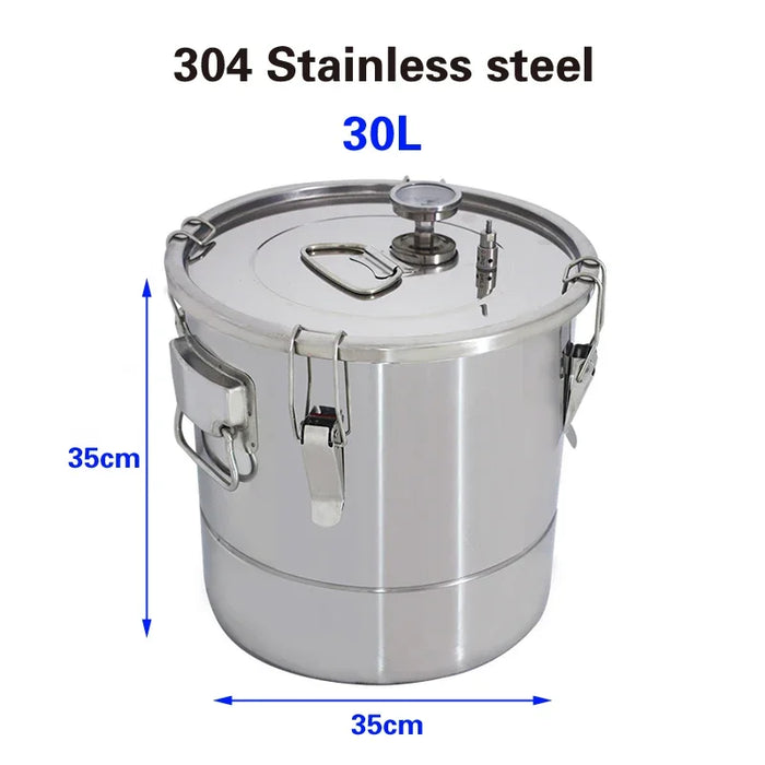 Premium Stainless Steel Fermentation Barrel with Advanced Temperature Control System for Brewing and Winemaking Enthusiasts
