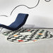 Vintage Charm Retro Checkerboard Rug - Luxurious Home Upgrade