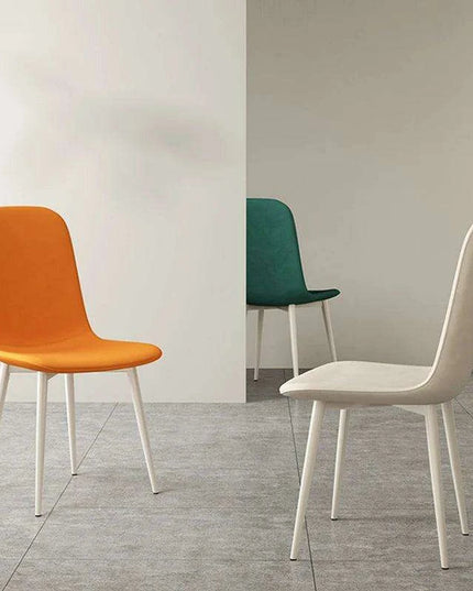 Chic White Leather Dining Chair for Upscale Aesthetics