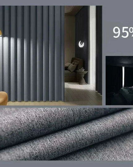 Elegant Soundproof Blackout Curtains - Premium Dual-Fabric Linen Cotton for Cozy Home Ambiance