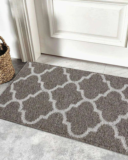 Luxurious Non-Slip Microfiber Welcome Mat: Chic Moisture-Absorbing Rug for Entryways
