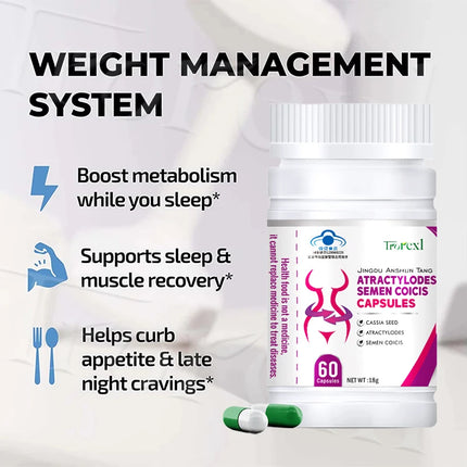 Trorexl Herbal Cassia & Coix Seeds Capsules - Appetite Regulator, Caff