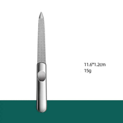 Salon-Worthy Nails Made Easy with Stainless Steel Nail File Set - 3 Sizes
