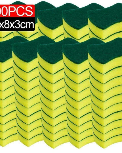 Super-Absorbent Versatile Cleaning Sponges - Effective Dish Brushes for Stubborn Stains and Pot Scrubbing (Multiple Pack Sizes Available)