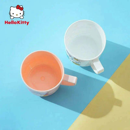 Sanrio Character Kids' Breakfast Water Cup Set Featuring Hello Kitty and My Melody - Fun and Whimsical Design