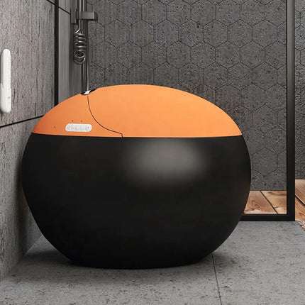 Luxury Orange Smart Toilet | Modern Design & Heated Seat