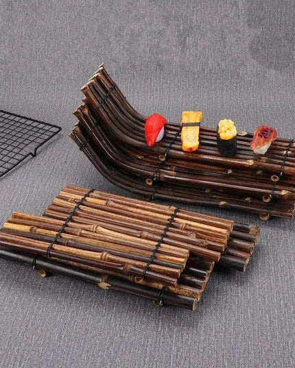 Bamboo Sushi Serving Boat Set - Enhance Your Culinary Presentation