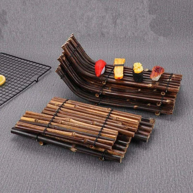Bamboo Sushi Serving Boat Set - Enhance Your Culinary Presentation
