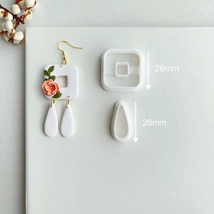 Creative Geometric Polymer Clay Cutters for Unique Earring Creations