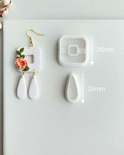 Creative Geometric Polymer Clay Cutters for Unique Earring Creations