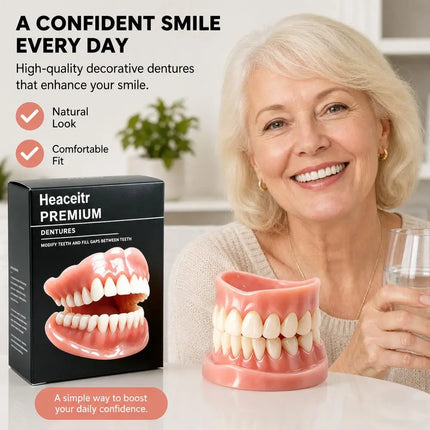 Silicone Dentures False Teeth Full Set Soft Safety Easy to Use Perfect Fit Oral Improve Tooth Loss Broken Temporary Fake Teeth silicone-dentures-false-teeth-full-set-soft-safety-easy-to-use-perfect-fit-oral-improve-tooth-loss-broken-temporary-fake-teeth
