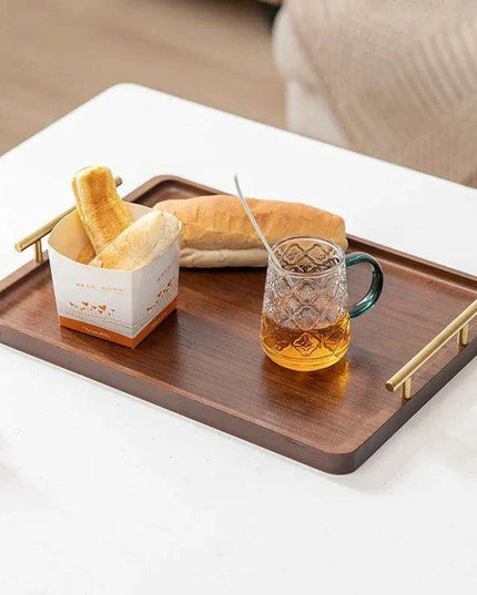 Charming Rustic Wood Tray with Easy-Grip Handles - Perfect for Stylish Home Organization and Entertaining