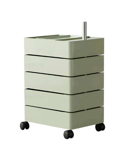 360-Degree Rotating Multi-Layer Storage Organizer - Stylish Movable Cabinet for Magazines and Cosmetics