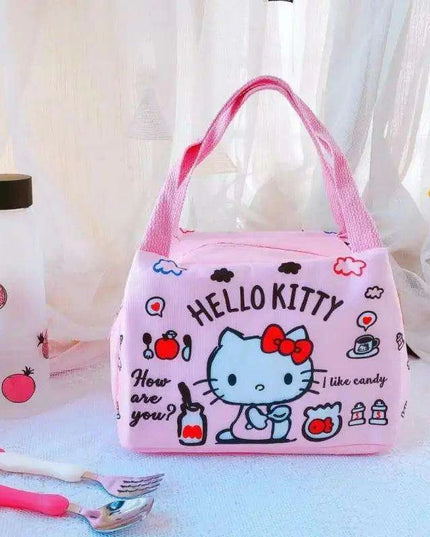Sanrio Character Cozy Lunch Bag - Cute Insulated Tote Featuring Keroppi, My Melody & Badtz Maru for School and Office