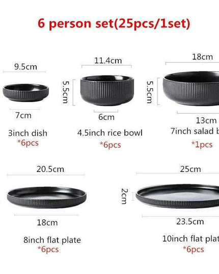 Contemporary Matte Nordic Ceramic Dining Set - Embrace Japanese Elegance for Every Occasion