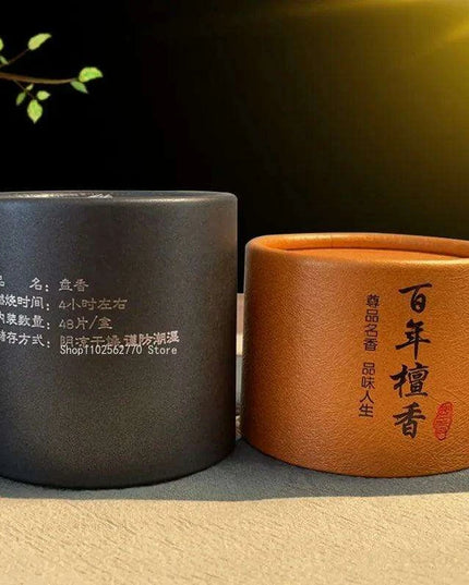 Natural Sandalwood Incense Coils - 4 Hour Air Purifying Fragrance for Home and Bedroom Decor (48 Pieces)