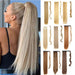 Elegant Length: 22-Inch Synthetic Hair Extensions for Instant Glamour