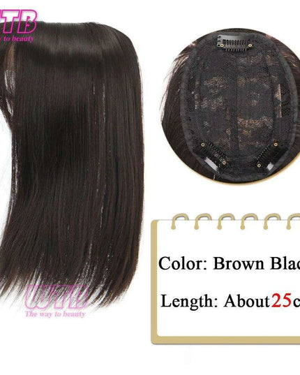 Bangs & Volume: Clip-In Hair Topper for Instant Transformation