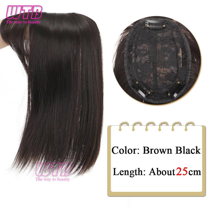 Bangs & Volume: Clip-In Hair Topper for Instant Transformation