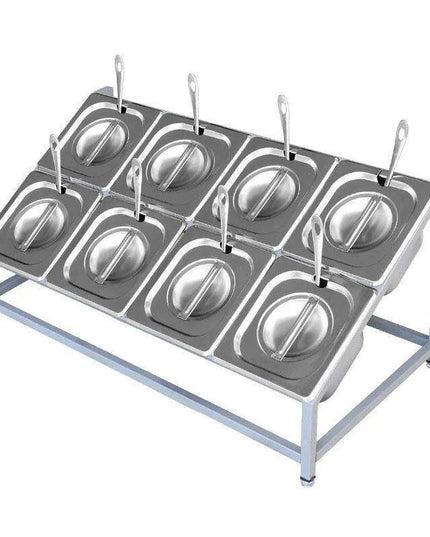 Milk Tea Shop Organizational Marvel: Multi-Grid Portion Basin Rack for Streamlined Efficiency