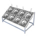 Milk Tea Shop Organizational Marvel: Multi-Grid Portion Basin Rack for Streamlined Efficiency