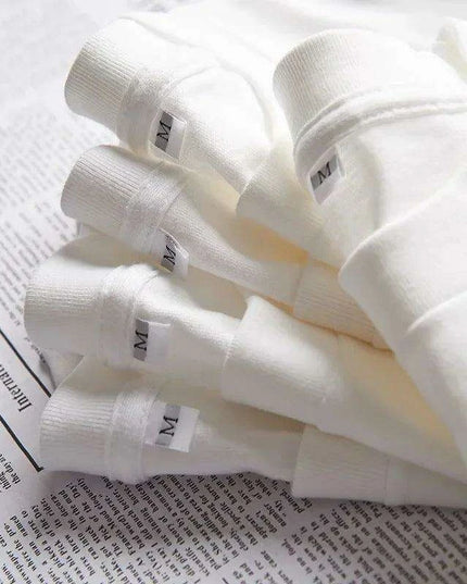 300gsm Premium Cotton Unisex Short-Sleeve T-Shirt - Pure White Blank Tee for Wholesale