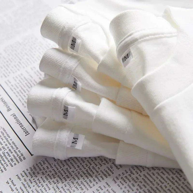 300gsm Premium Cotton Unisex Short-Sleeve T-Shirt - Pure White Blank Tee for Wholesale