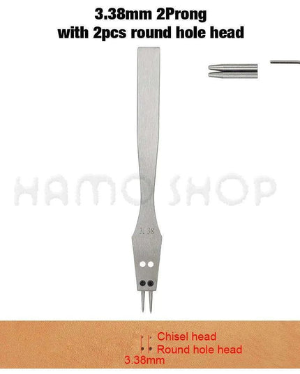 Premium Interchangeable Round Chisel Tool Set for Leather Crafting