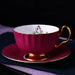 Opulent Charm: Delicate Bone China Tea and Coffee Set with 24K Gold Detail