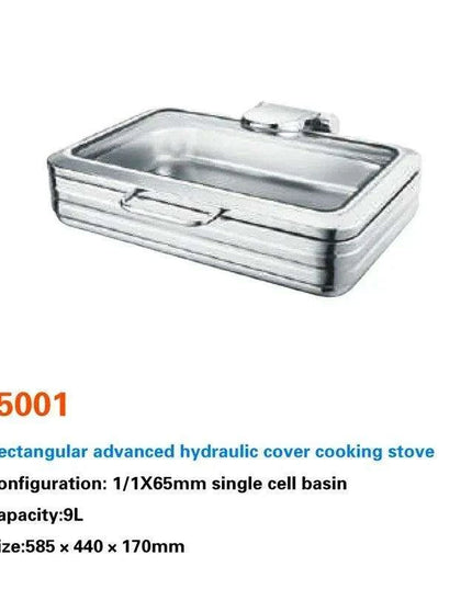 Regal Stainless Steel Chafing Dish Set with Hydraulic Warmer and Hot-Water Container