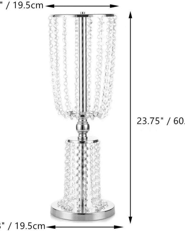 Elegant Crystal Blossom Centerpiece Set - Pack of 10