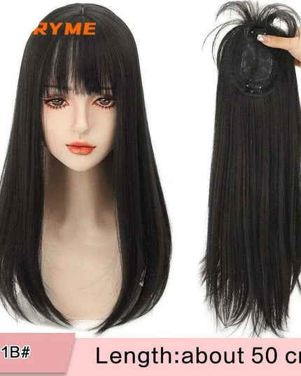 Seamless White Hair Clip-In Bangs for Effortless Style Transformation