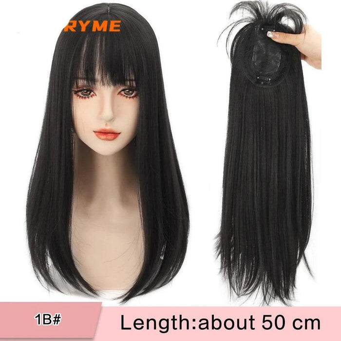 Seamless White Hair Clip-In Bangs for Effortless Style Transformation