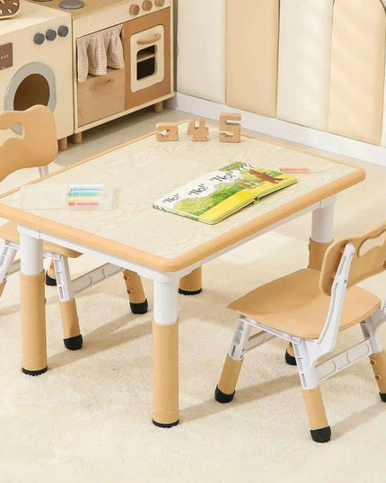 Adjustable Toddler Activity Table and Chair Set for Kids Aged 3-8