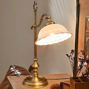 Nordic Copper & Ceramic LED Desk Lamp – Warm & Neutral Light