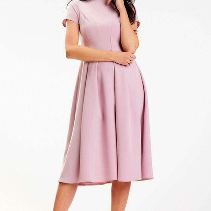 Sculpted Elegance Boat Neck Midi Dress - Chic Daytime Essential - Très Elite