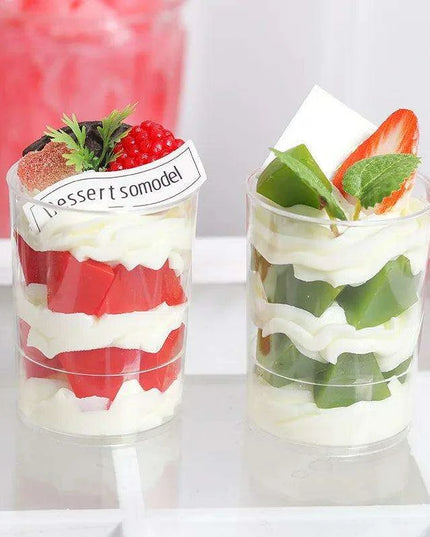 Lifelike Faux Ice Cream Cake Centerpiece for Home Decor and Photography