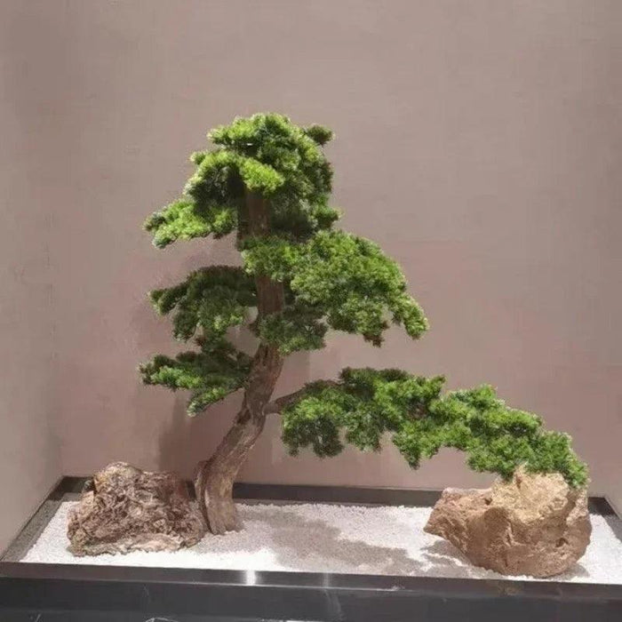 Lifelike Large Artificial Pine Bonsai Tree for Stunning Home and Garden Decor