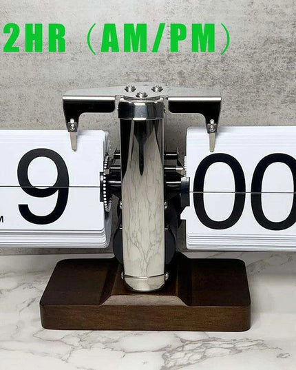 Chic Modern Flip Clock with Retro Charm - Ideal for Home and Office Decor