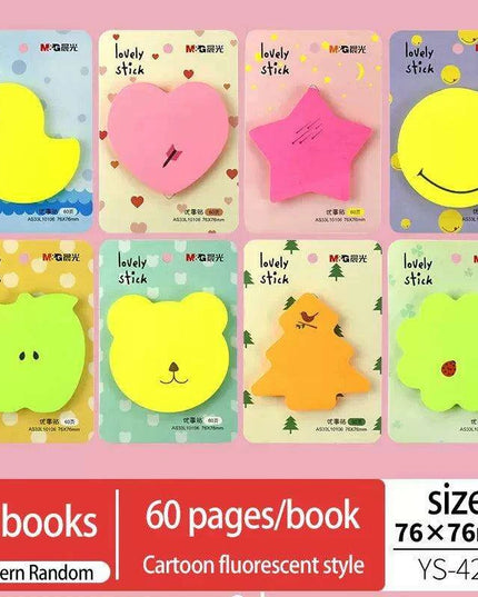 Colorful Kawaii Sticky Notes - Fun and Functional Memo Stickers for a Cheerful Workspace