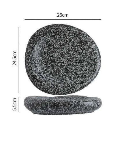 Artistic Japanese Ceramic Plate Set for Sophisticated Dining Moments